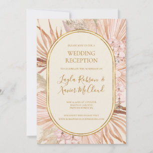 Boho Botanical Olivgrön Bröllopsmottagning Inbjudningar