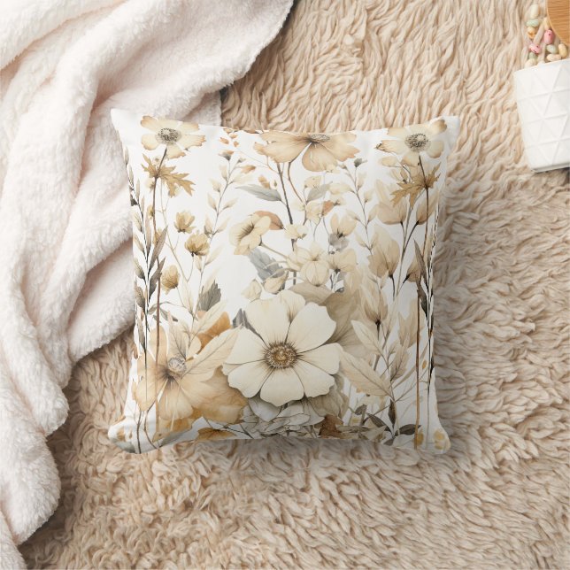 Boho Botanical Pillow Kudde (Filt)