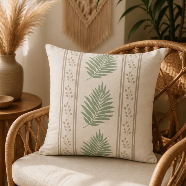 Boho Botanical Square Fashion Kudde (Skapare uppladdad)