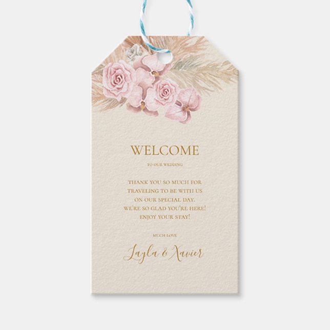 Boho Botanical | Välkommen från Elfenbenskusten oc Presentetikett (Framsidan)