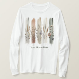 Boho Botanical Wildblommor T Shirt