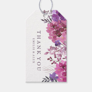 Boho Botanicals Wedding Favor Gift hängMärkre Presentetikett