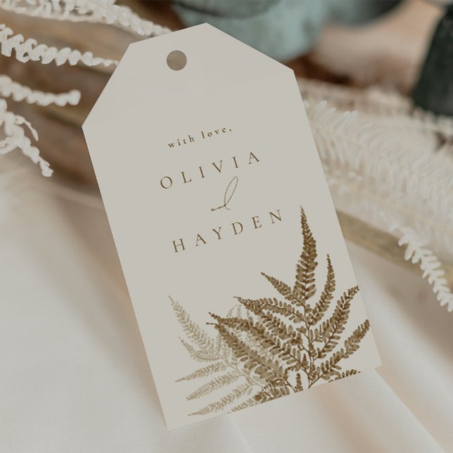 Boho Botanisk Bröllopspresent Förmäljsel Etikett (Skapare uppladdad)