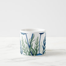 Boho Botanisk Espressokopp, Stilfull Kaffe Mugg.