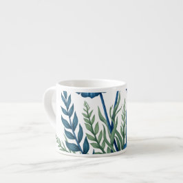 Boho Botanisk Espressokopp, Stilfull Kaffe Mugg. Espressomugg