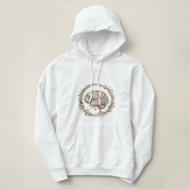 Boho Botanisk Neurodiversitetsblomning Ekoterapi T Shirt (Design framsida)