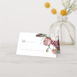 Boho Botaniska Blommigten Bröllop Bord Placeringskort