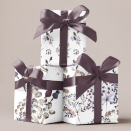 Boho Botaniskt Inpackningspapper Ark 