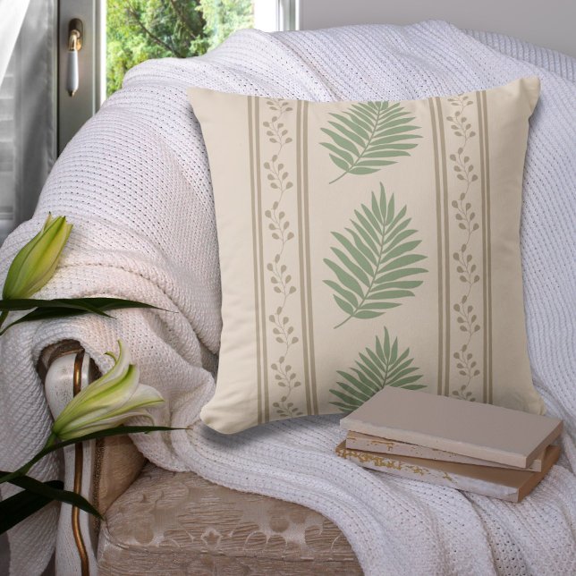 Boho Botaniskt Square Mode Pillow Kudde (Skapare uppladdad)