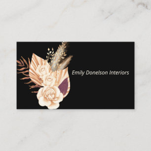 Boho Bouquet Inredingsdesign Florist Visitkort