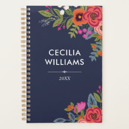 Boho Bouquets - Navy Blue & Coral - Namn