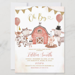 Boho Boy Farm Barnomsorgsinbjudan Inbjudningar