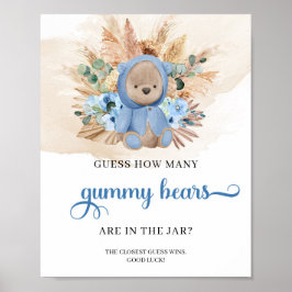 Boho Boy nalle vet hur många Gummy Bear Poster