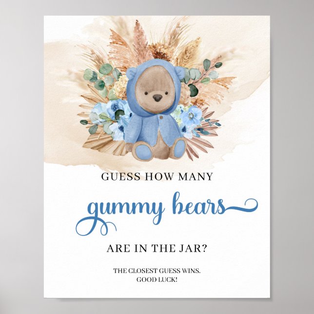 Boho Boy nalle vet hur många Gummy Bear Poster (Framsidan)