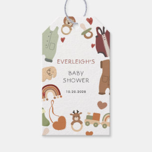 Boho Boy Shower Gift Märkre Presentetikett