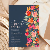Boho bränd orange jordton blommigt chic söt 16 