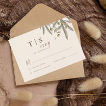 Boho Bröllop Beige Botanical