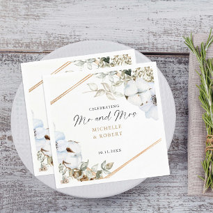 Boho Bröllop berömmer Anpassningsbar och Blommigt Pappersservett