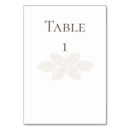 Boho Bröllop Bordsnummer Cards