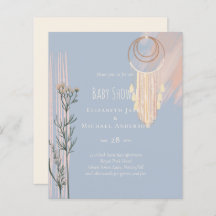 BOHO Bröllop Dusty Blue Peach Dream Catcher