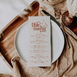 Boho Bröllop Meny<br><div class="desc">Det här är en omformad menymall för bröllop. Redigera de flesta* ordalydelsen och färg på den här inbjudan om återbröllop för att få den att passa ditt tema personlig stil! (ord "menyn" och "menyn" är inte redigerbara, men du kan ändra färgen på den!) // För matchande design söker du i...</div>