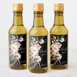 Boho Bröllop Mini Vin Etikett