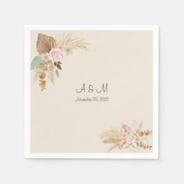 Boho bröllop napkin pappersservett