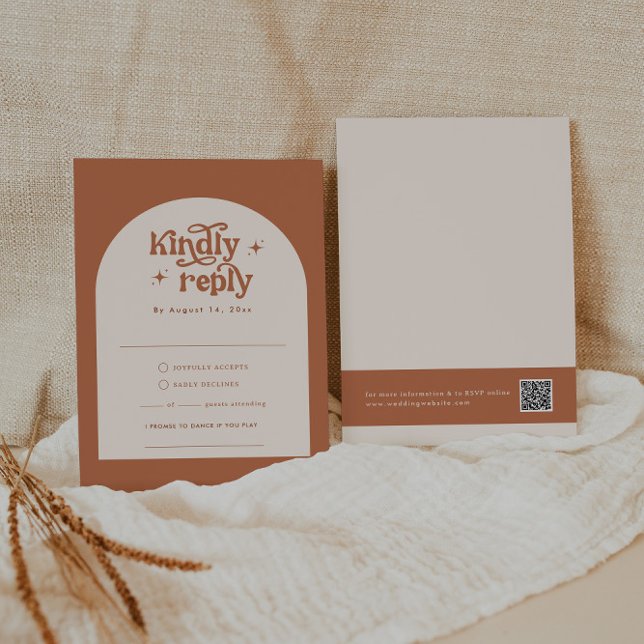 Boho Bröllop OSA Cards Tilläggskort (Skapare uppladdad)