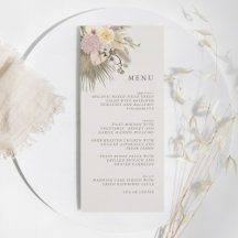 Boho Bröllop Pampas Grass Orchid Handflatan Protea