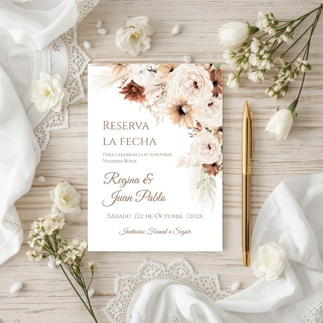 Boho Bröllop Spara Datum (Skapare uppladdad)