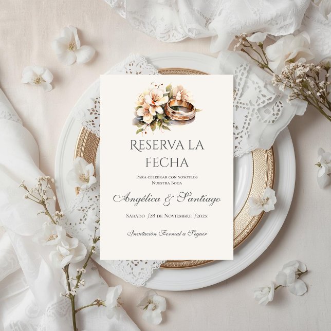 Boho Bröllop Spara Datum (Skapare uppladdad)