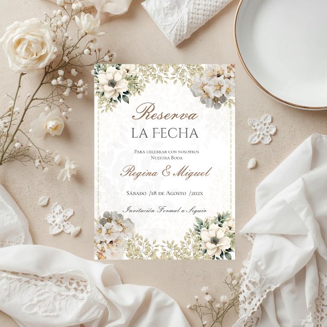 Boho bröllop Spara datumet (Skapare uppladdad)