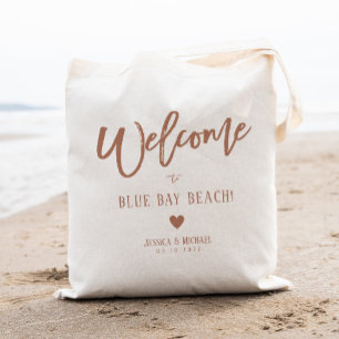 Boho Bröllop Welcome Bag Destination Tygkasse