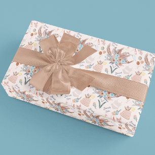 Boho Bröllopsdusch-mönster Presentpapper