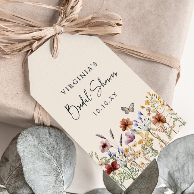 Boho bröllopsdusch presentetikett (Boho Bridal Shower Gift Tags
)