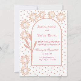 Boho-bröllopsinbjudan Inbjudningar