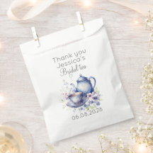 Boho Bröllopste Blue Blommig Vintage Bröllopsdusch