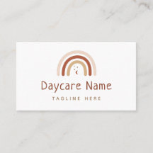 Boho Brown Rainbow Måne Stars Childcare Daycare