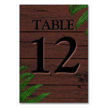 Boho Brown Wood Greenery Typography