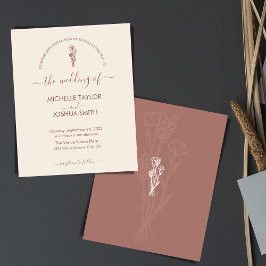Boho budget Terracotta Botaniska Blommigten Modern