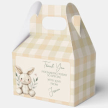 Boho Bunny Neutralt Baby Shower Favor