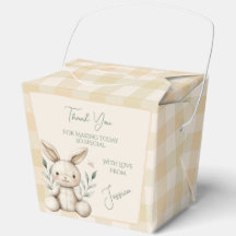 Boho Bunny Neutralt Baby Shower Favor