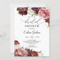 Boho Burgundy och  blommor från ro