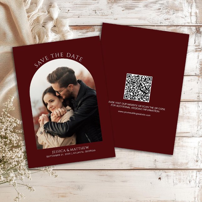 Boho Burgundy Photo Arch Wedding (Skapare uppladdad)