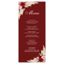 Boho Burgundy Ro och Pampas Grass