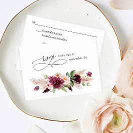 Boho Burgundy & Rosa Blommigt w Meal OSA 2