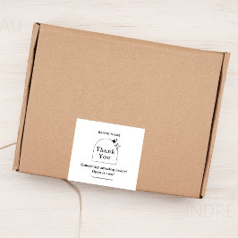 Boho Business Box Förseglingsetikett Mat Etikett