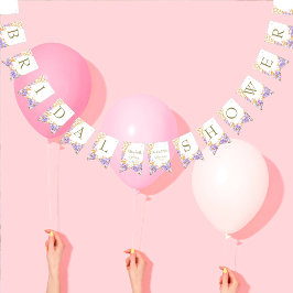 Boho Butterflies Hydrangeas Rustic Möhippa Vimplar