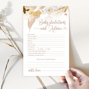 Boho butterfly Baby-förutsägelser och rådgivningsk