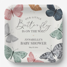 Boho Butterfly Baby Shower Tableware